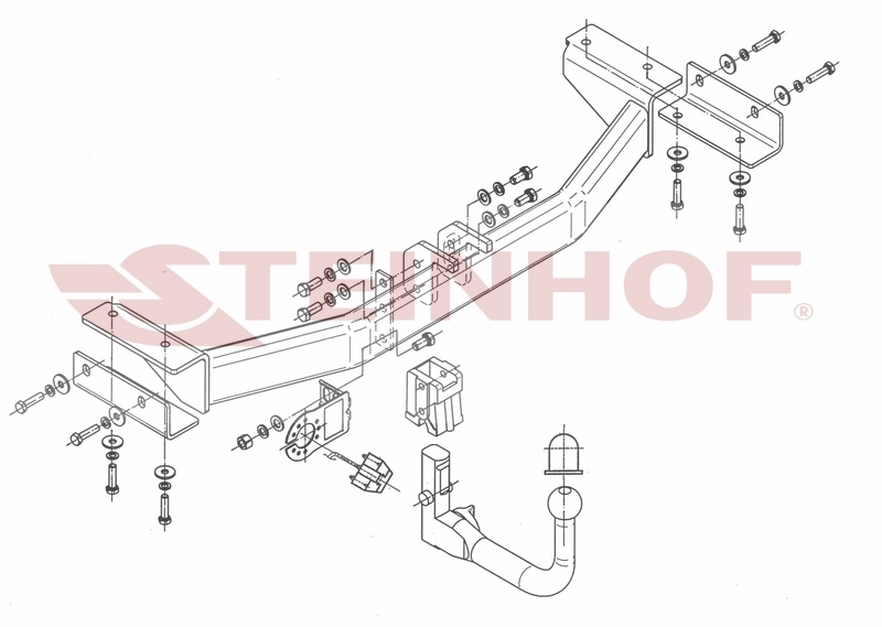 Vertikalna vlečna kljuka Hyundai ix35 - od 2010 do 2015